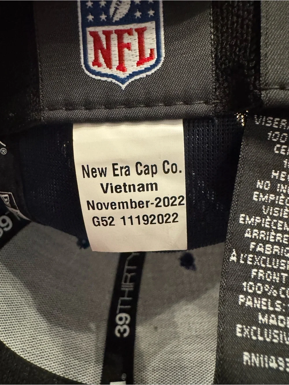 Dallas Cowboys hat youth size